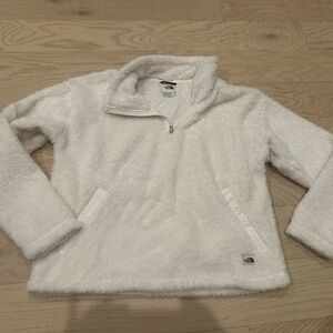 Fluffy north face pull over
